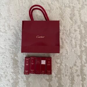 Cartier Luxury Perfume Travel Sample Set – 5pc New w/ Gift Bag